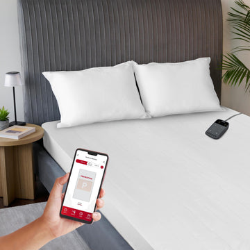 Wi-Fi Heated Mattress Pad, King 76 x 80 in, App & Voice Control