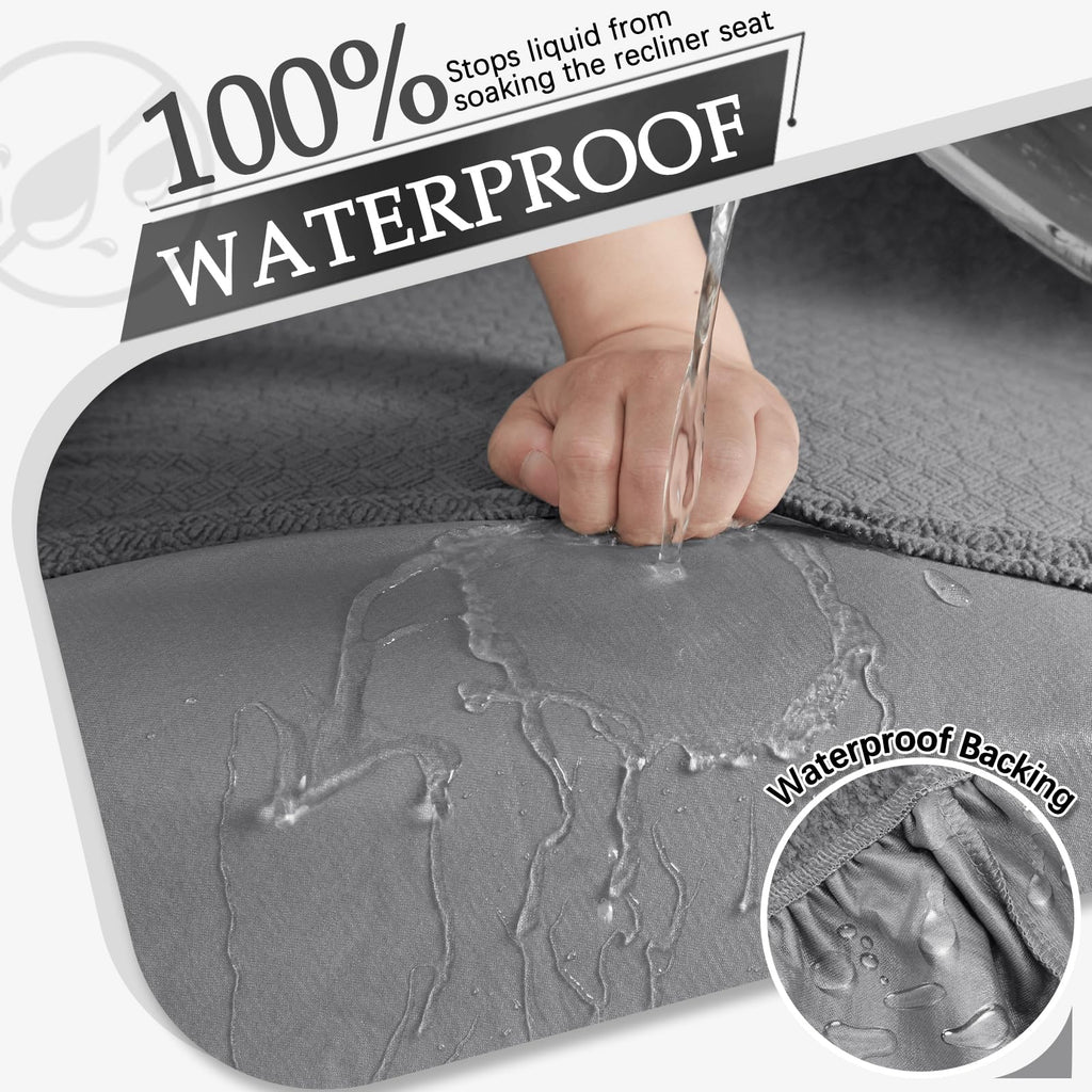 Reclining Sectional Couch Covers Waterproof L Shape Washable Recliner Sofa Cover for L Shaped Sectional Super Stretch