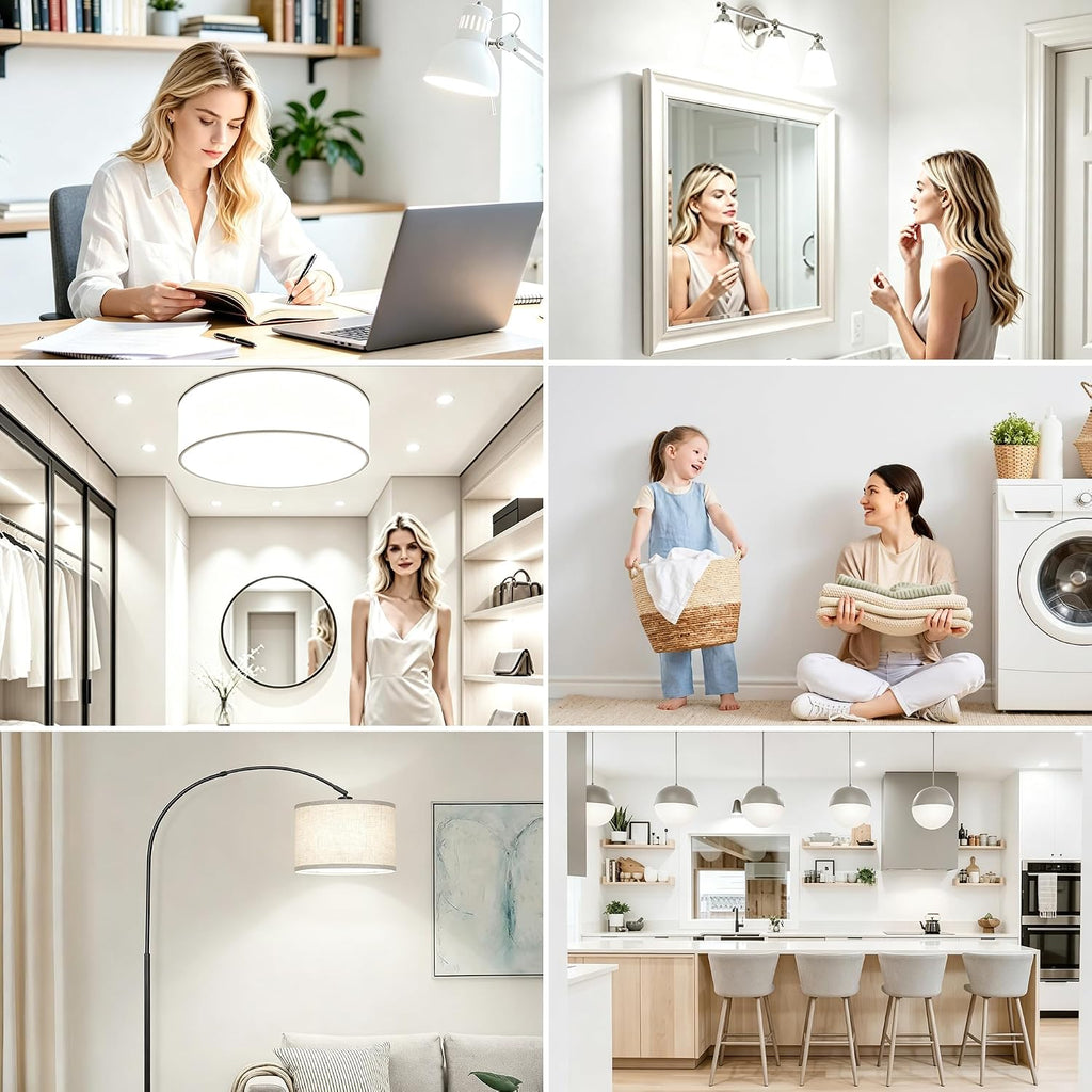 A19 LED Light Bulbs, 4000K Cool Neutral White,60W Eq,E26 Standard Base