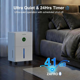 1600 Sq.Ft Dehumidifiers for Home and Basement with Drain Hose, Ultra Quiet 41dB