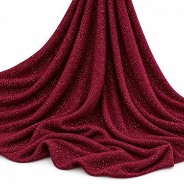 Designz Glitter ITY Fabric - 95% Polyester 5% Spandex | Sparkling Metallic Fabric for Crafting, Sewing, and DIY
