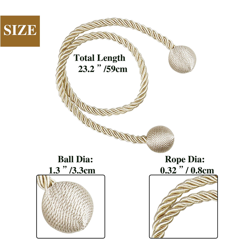 Curtain Tiebacks Outdoor Decorative Rope Tie Backs Drape Holdbacks
