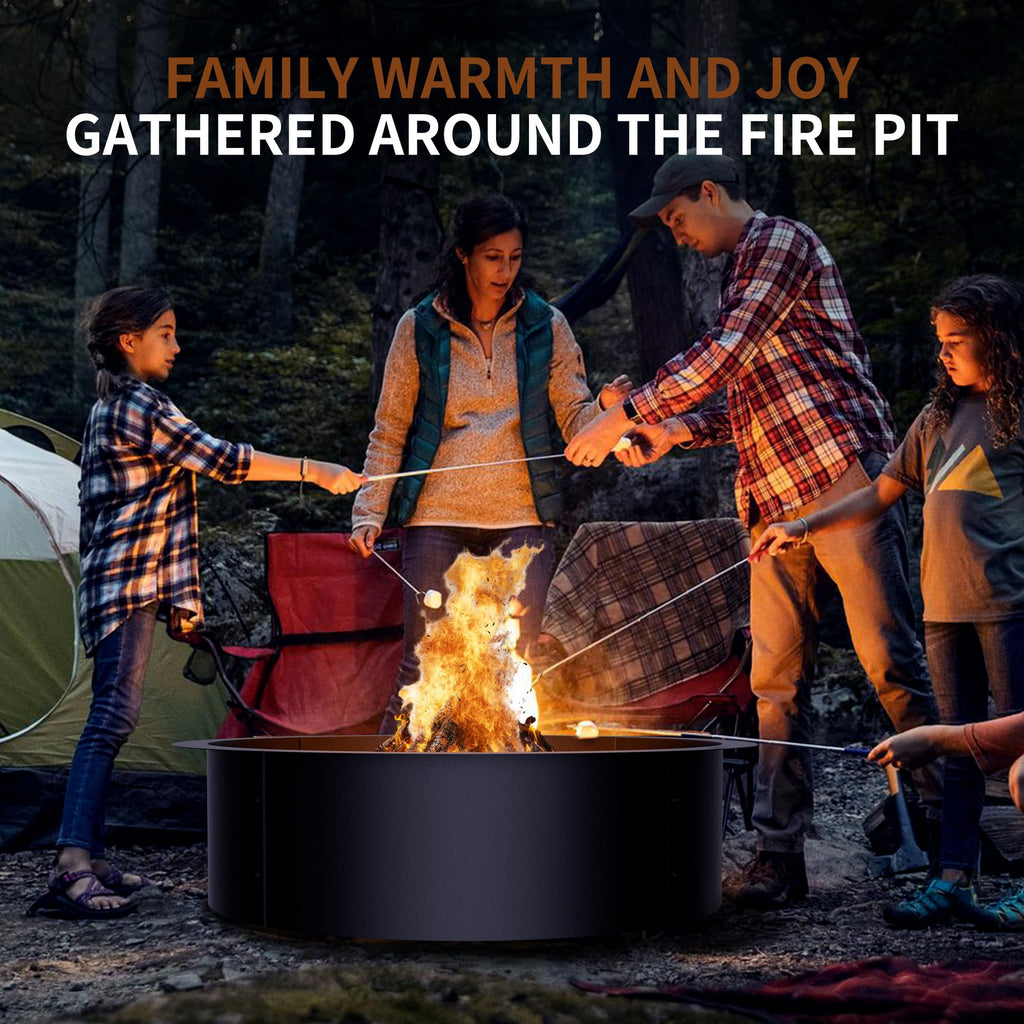 36 Inch Fire Pit Ring Insert for Garden Patio Backyard