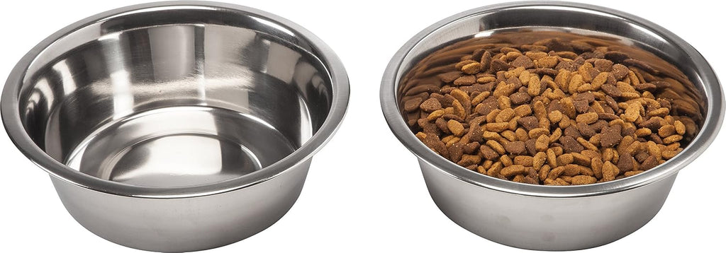 USA Elevated Dog Bowls 15" H, up to 47 lb Storage, Black, Made in USA