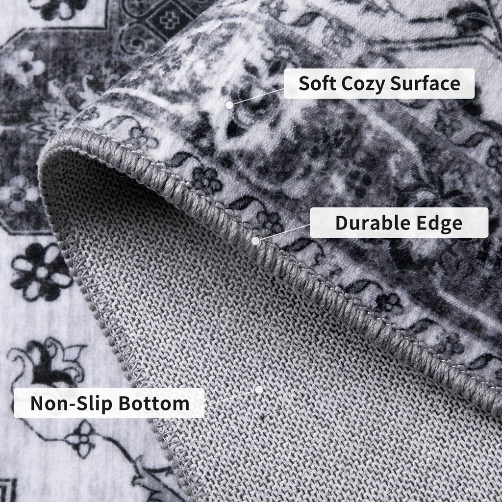 Washable Runners s, 2'6''x8' Long Kitchen Runner Rug