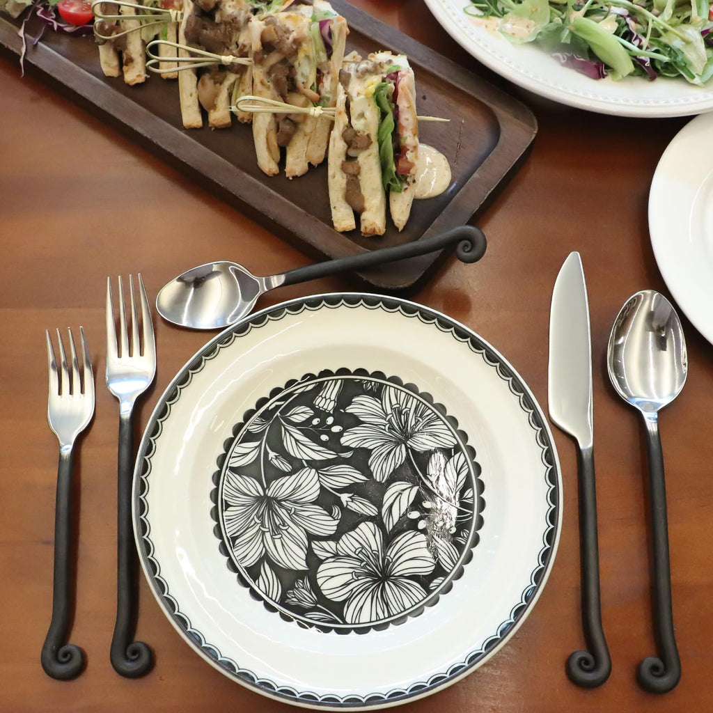 Silverware Set Musical Note Handle 40-Piece 18/10 Stainless Steel for 8