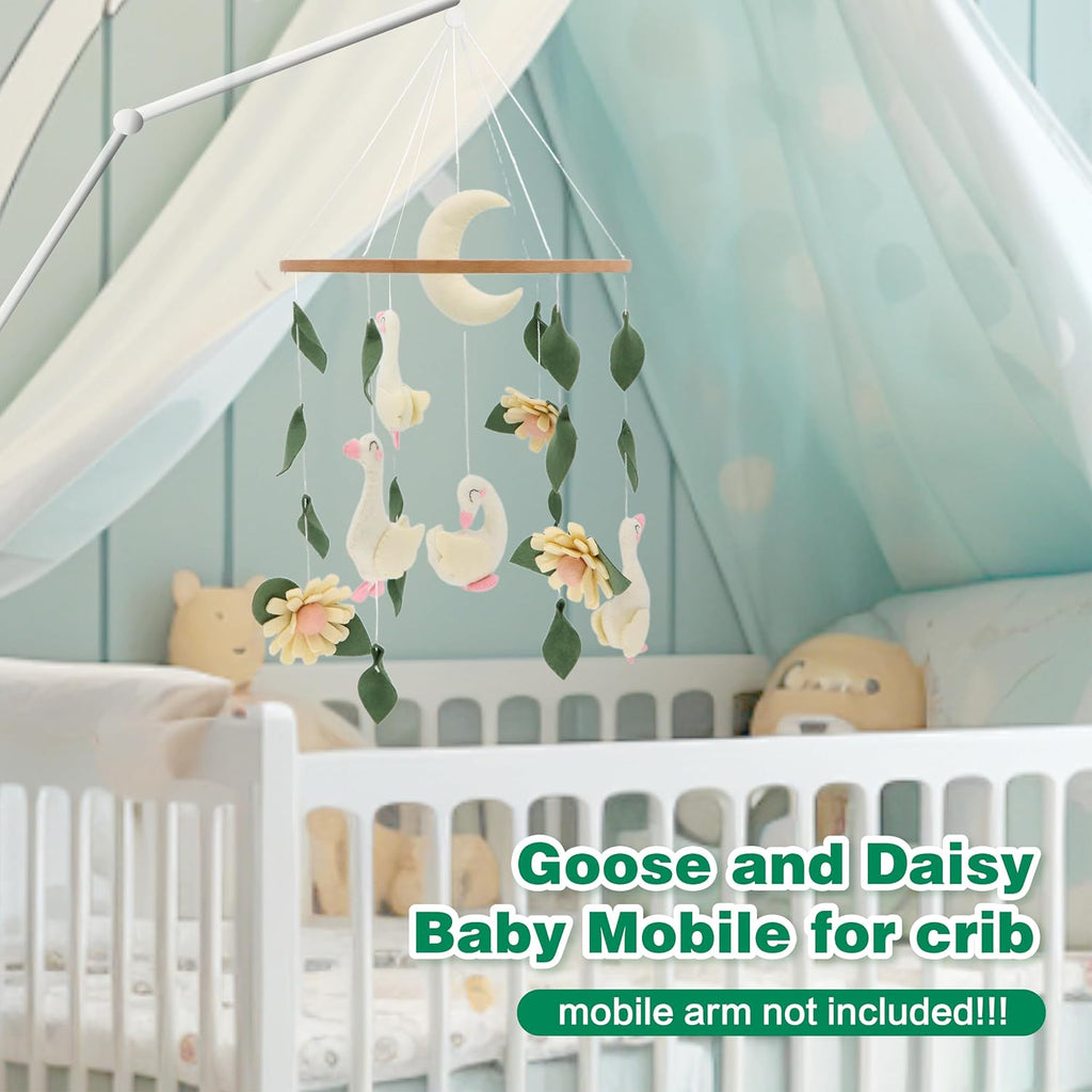 Goose Crib Mobile for Bassinet Nursery Decor Gender Neutral
