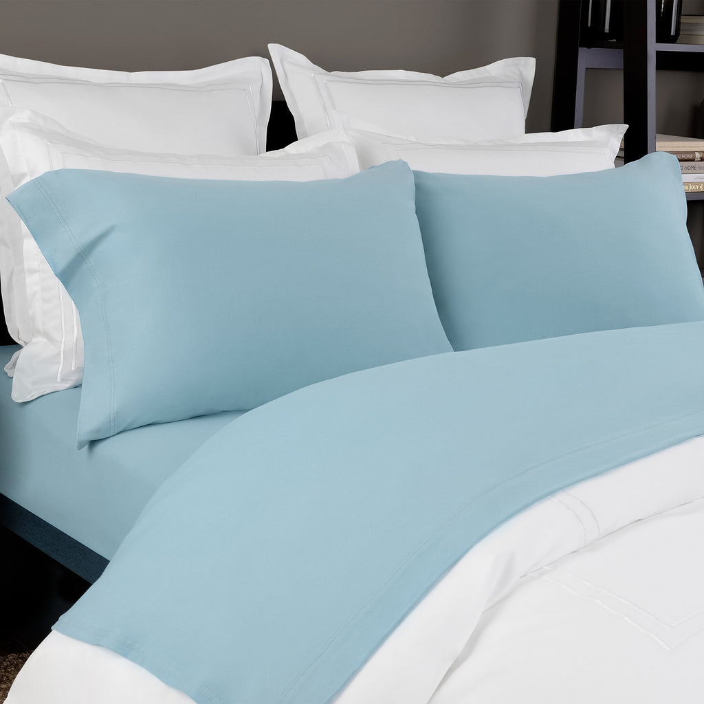 Easy Fit Jersey Sheet Set - Extra Soft 100% Cotton, Breathable Bed Sheets, 150 GSM Deep Pocket Comfortable & Durable