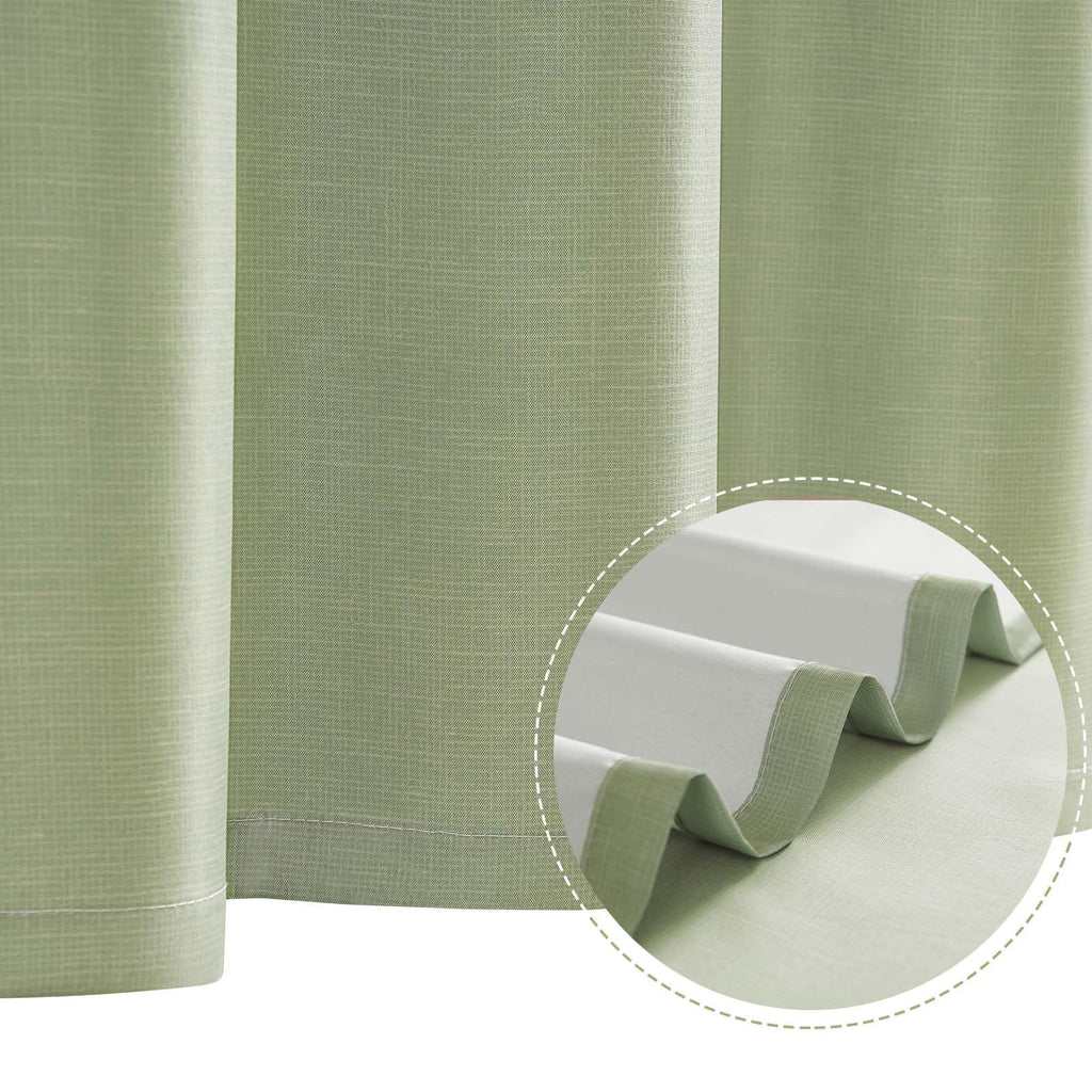 Small Stall Shower Curtain 48x72 Inch 8 Hooks Green | Ombre Forest Green Shower Curtain, Stripe, Bathroom Decor