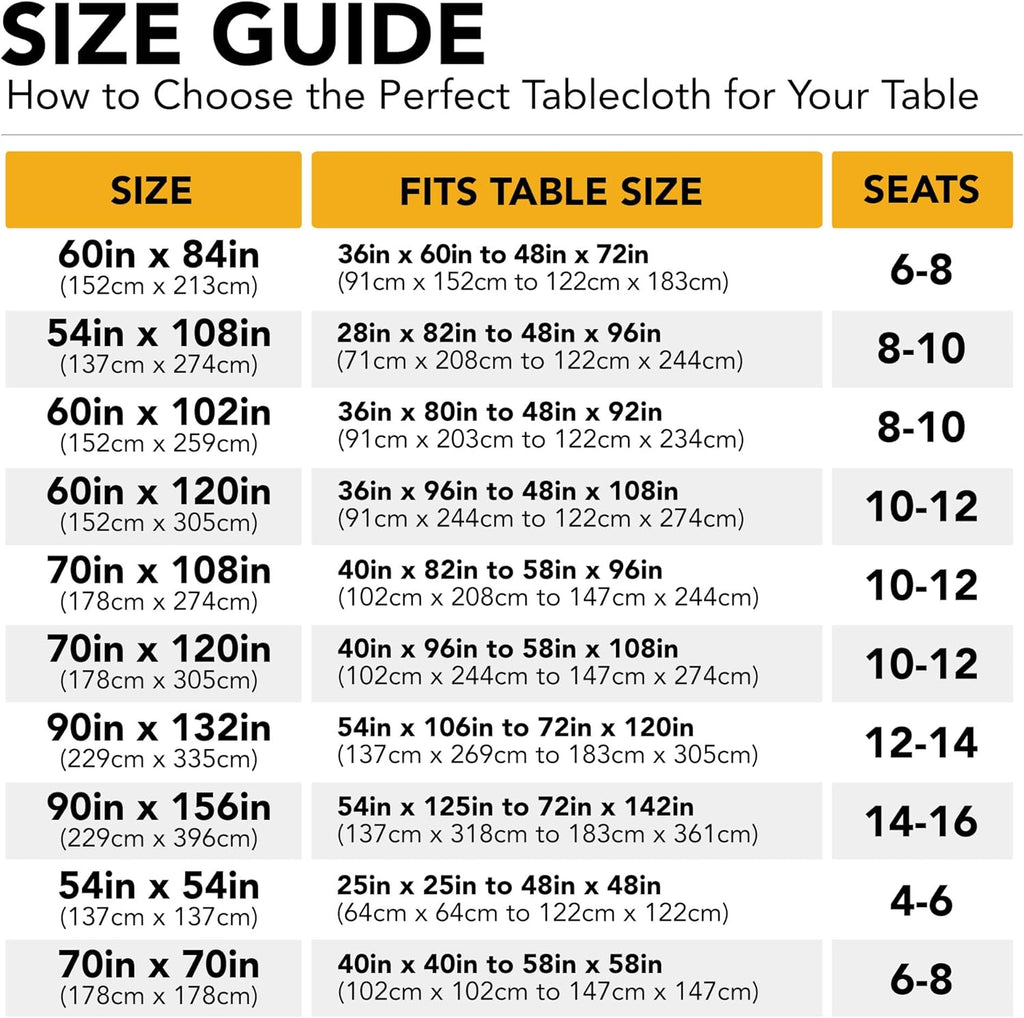 10-Pack White Tablecloths for Rectangle Tables, 60 x 102 Inches, Stain-Resistant Polyester Fabric fo