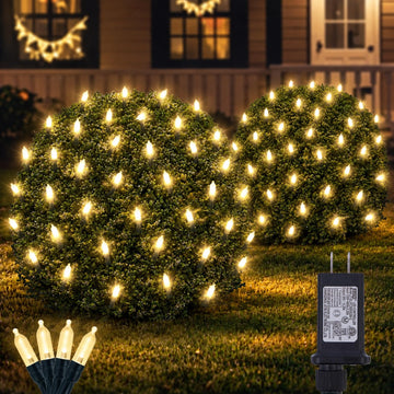 Christmas Net Lights Outdoor, Mesh Lights 120 LED, Outdoor Decor