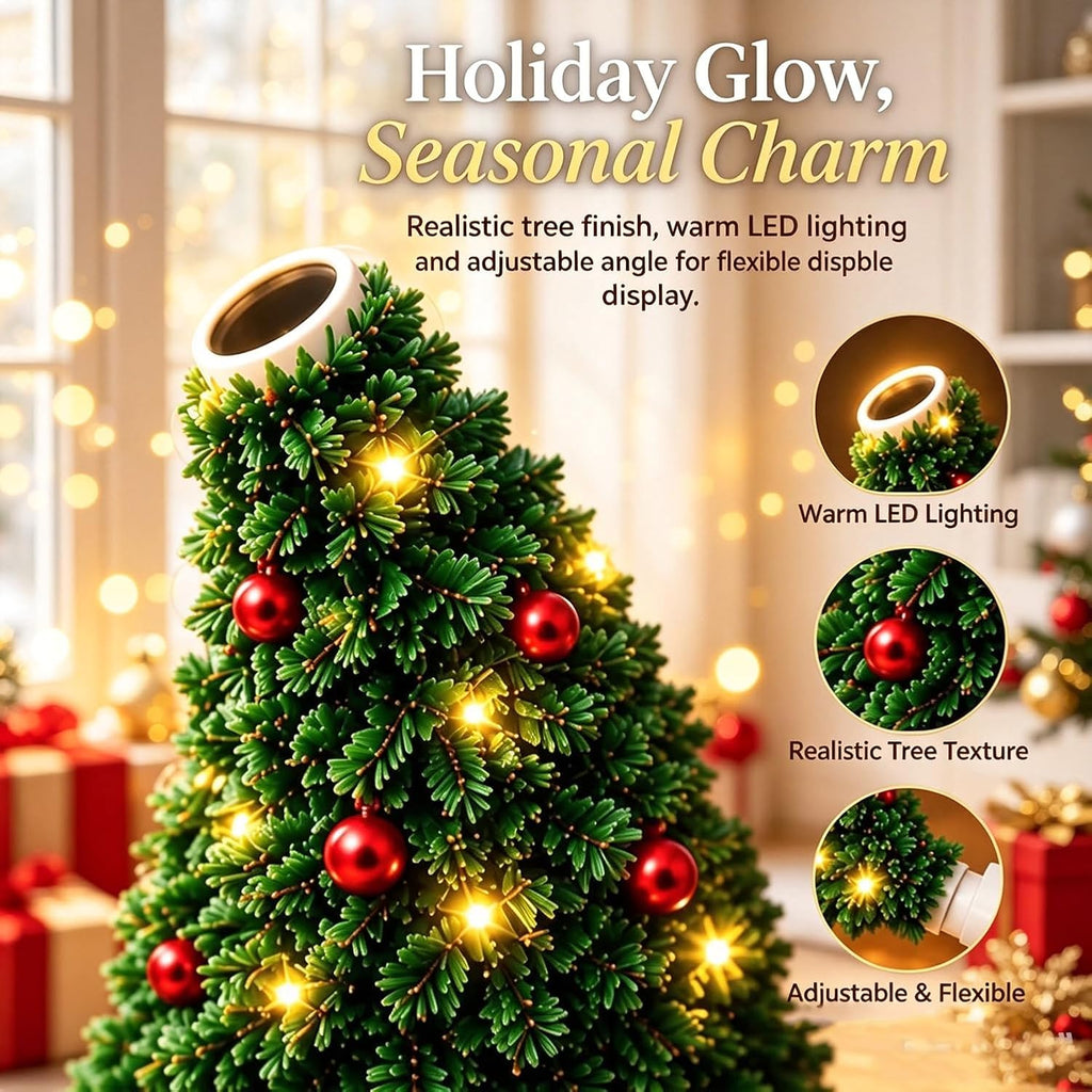Christmas Tree Projector, USB Holiday Light with 6 Festive Scenes (2PCS)
