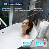 67'' Acrylic Freestanding Bathtub, Extra-Deep Soaking Free Standing Tub for Luxurious Bathing Experience, with Chrome