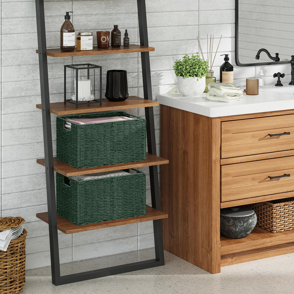 Large Wicker Storage Basket, Collapsible Baskets for Organizing