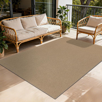 Faux Jute 5x7 ft Woven Texture Washable Rug