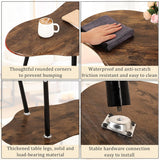 Small Coffee Table Cloud Shape Coffee Table Industrial Coffee Tables Wood Irregular Center Floor Tables Mid Century