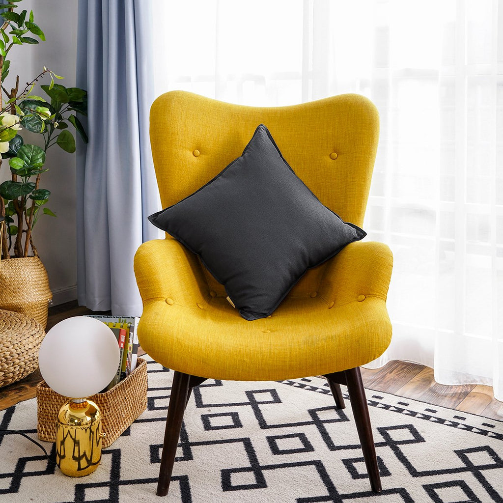 Set of 2 Decorative Cotton Linen Couch Throw Pillow Case 26"x26" Sofa Pillow Durable Classy, Comfortable Cushion