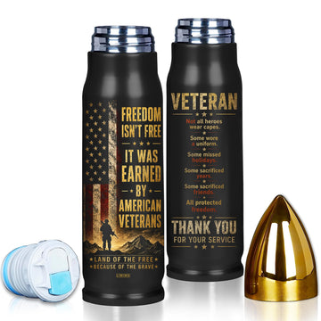 Veteran Gifts for Men, Patriotic Tumbler with American Flag, Military Veteran Gift for Dad Husband Grandpa, Birthday