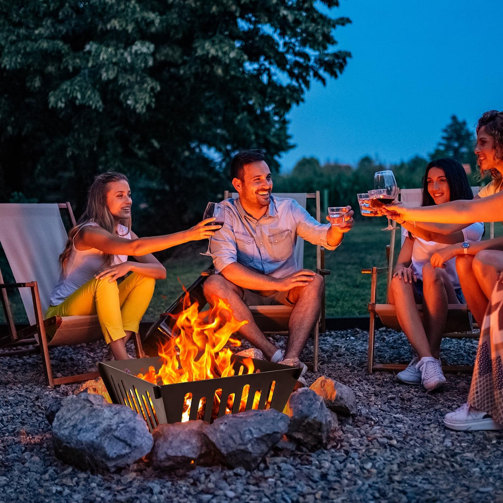 17-Inch Portable Fire Pit with Carry Bag