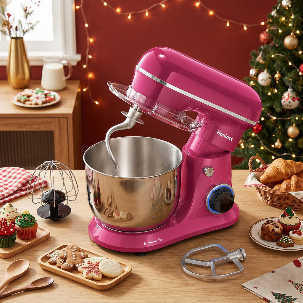 4QT Electric Stand Mixer, 10-Speed Tilt-Head Compact Kitchen Mixer
