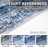 Runners for Hallways 2x8 Ft Washable Kitchen Runner Rug Boho Runner Rug for Entryway Indoor Blue Pri