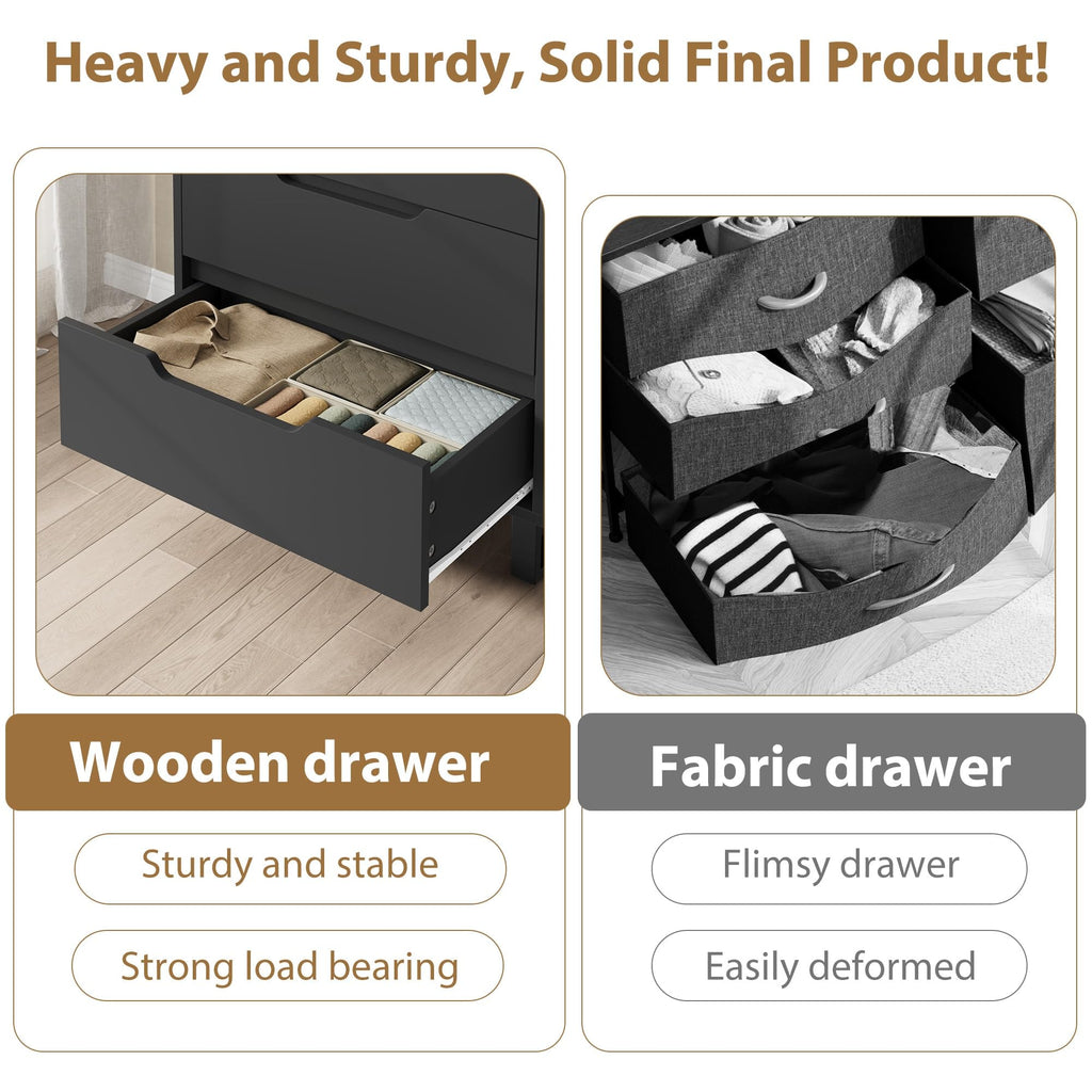 5, 50.5" Vertical Drawer with Storage
