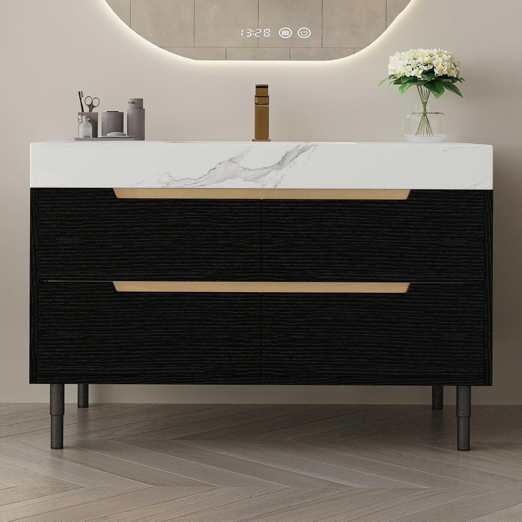 36" Modern Bathroom Vanity with Ceramic Sink