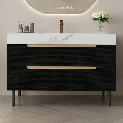 36" Modern Bathroom Vanity with Ceramic Sink