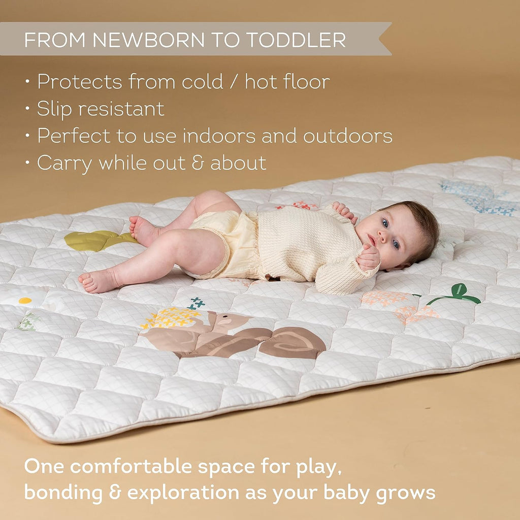Baby Play Mat, Washable Crawling Mats for Play/Development, Lightweight/Foldable, Babies 0-6 Months, Toddlers Infants