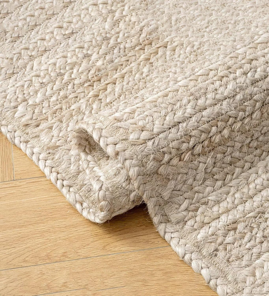 Round Jute Rug 6Ft,Soft and Chunky Natural Fiber,Handwoven Rugs