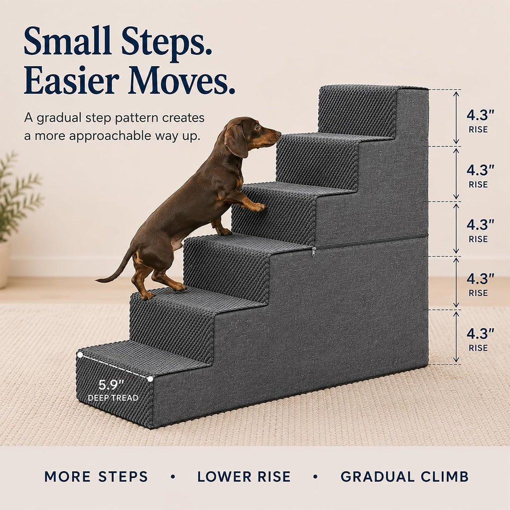 Multi‐Scene Pet Step, Grey, 7-Step