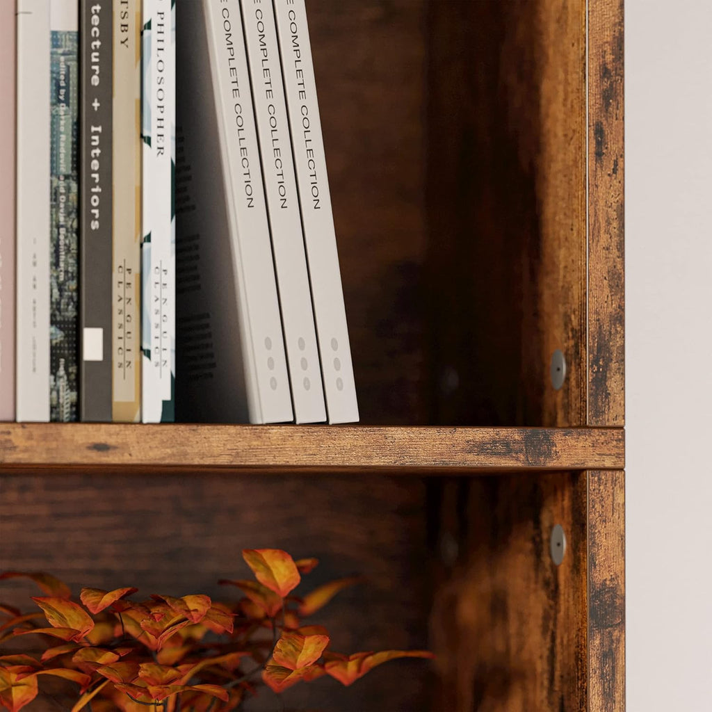 Industrial Bookshelves and Bookcases Floor Standing 6 Shelf Display Storage Shelves 70 in Tall Bookcase Home Decor