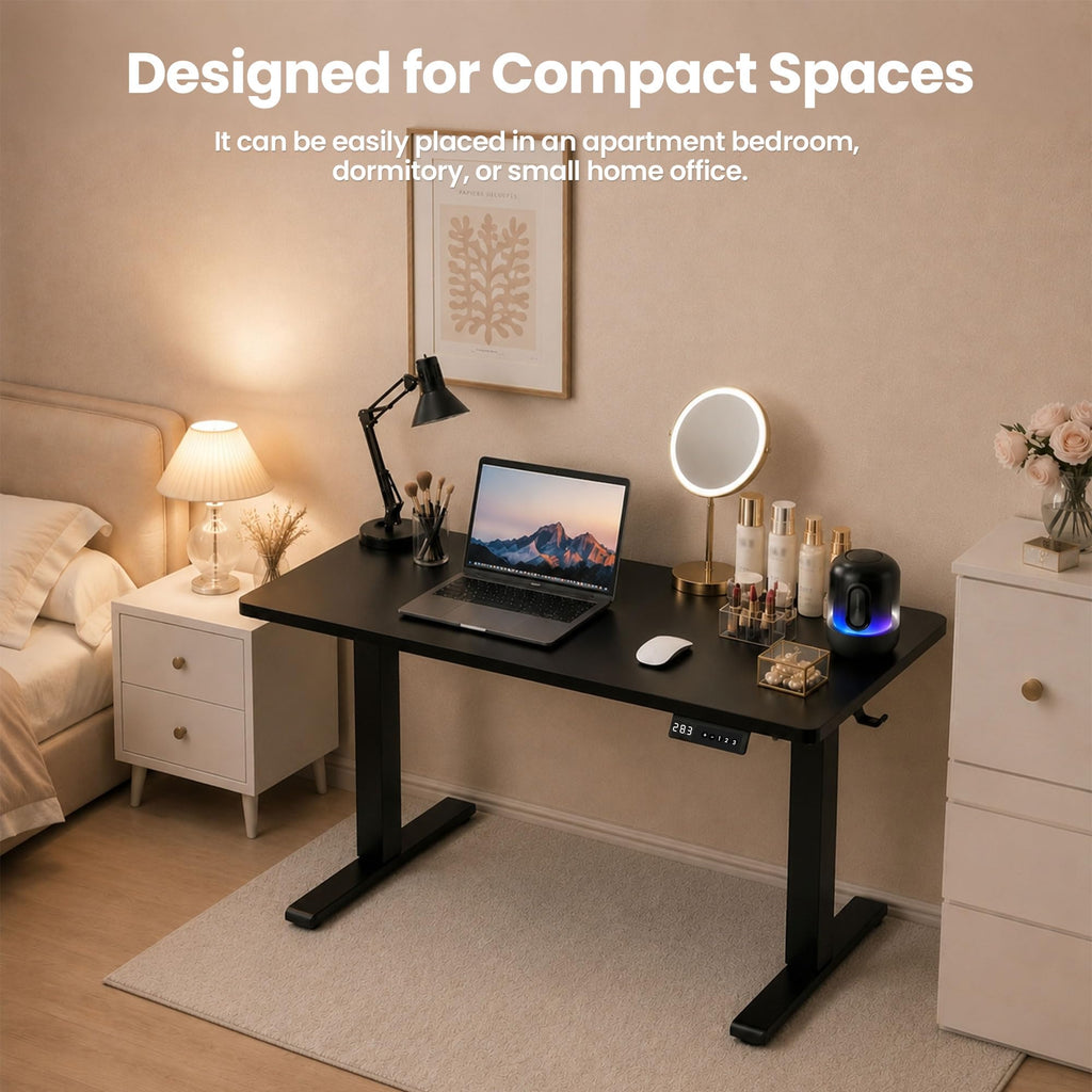 35" x 20" Electric Standing Desk, Compact Height Adjustable Desk for Small Spaces, Small Ergonomic Sit Stand