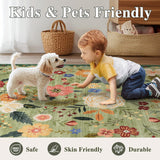 6ft Round Machine Washable Area Rug
