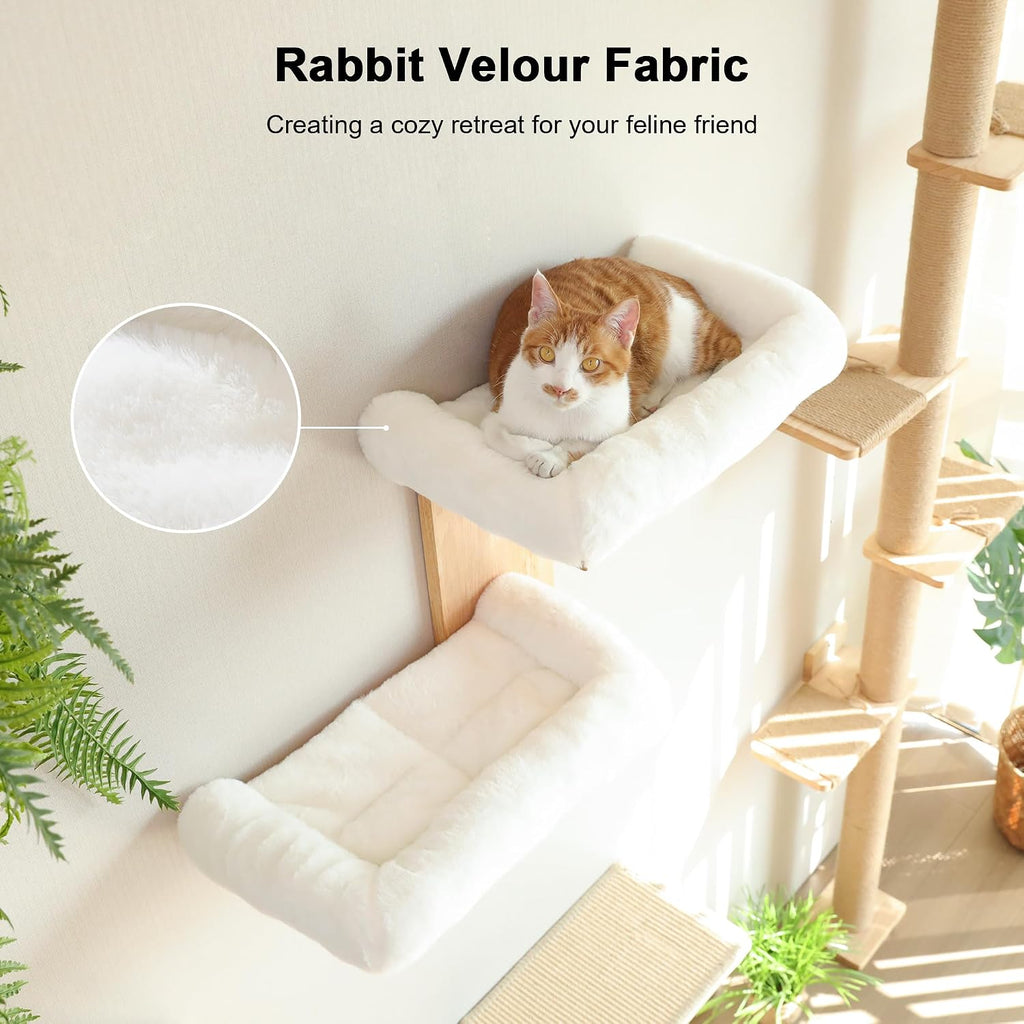 Cat Wall Shelves, 2 Platform with Soft Cushion Perch