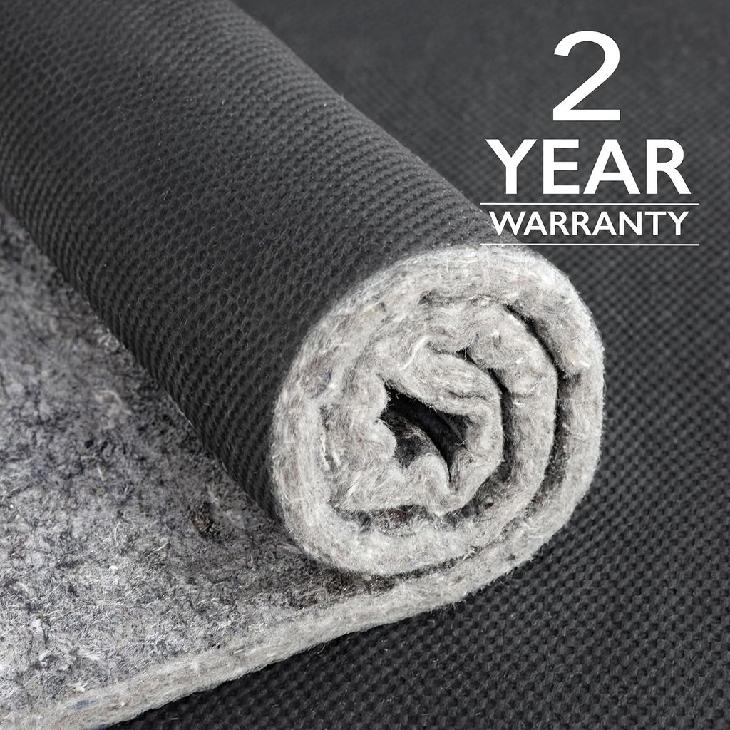 Dual Surface - 9'x12' - 1/2" Thick - Felt + Rubber - Non-Slip Backing Rug Pad - Adds Comfort and Protection - Set of 108