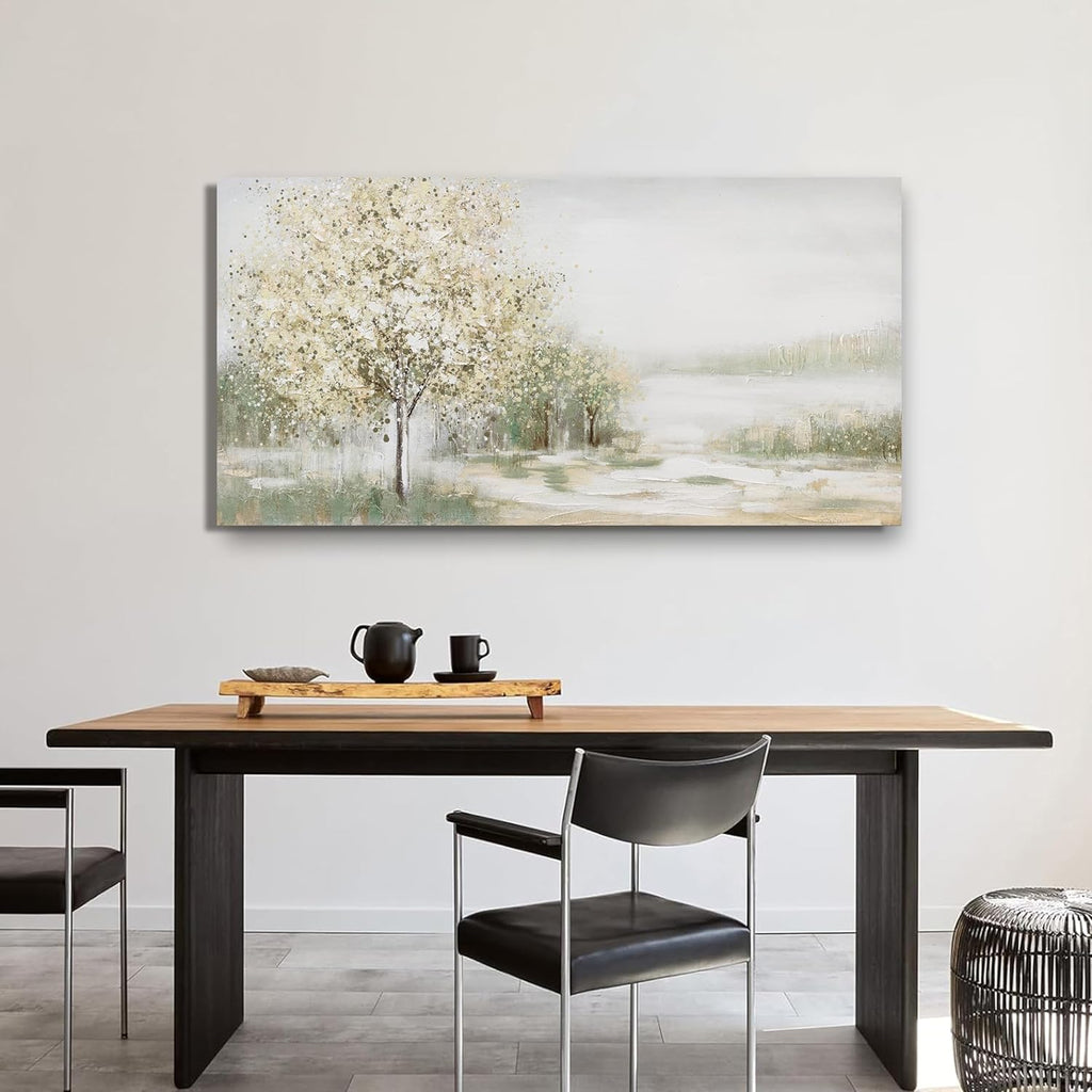 Green Wall Art Canvas Wall Art Decor Spring Scene Nature Landscape Wall Painting Decorations Artwork Wall Art Prints