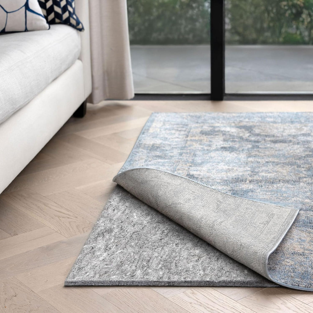 Eco-Complete - 5'x7' - 1/2" Thick - Premiere Felt and Rubber Non-Slip Rug Pad, Made in USA, Low VOCs, 5-Year Warranty