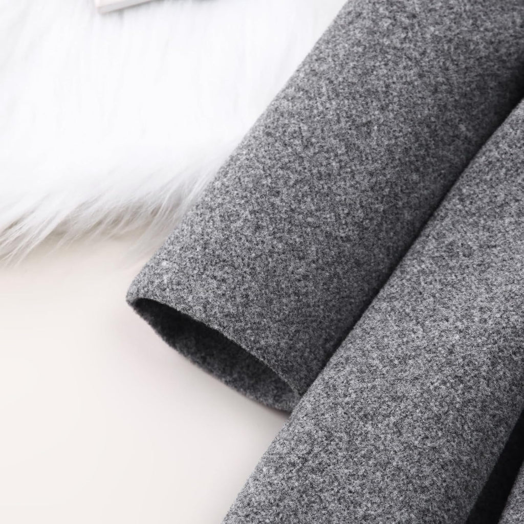Baby Girl Clothes Jacket Coat Long Sleeve Solid Color Buttons Dress Coat Fall Winter Outfit