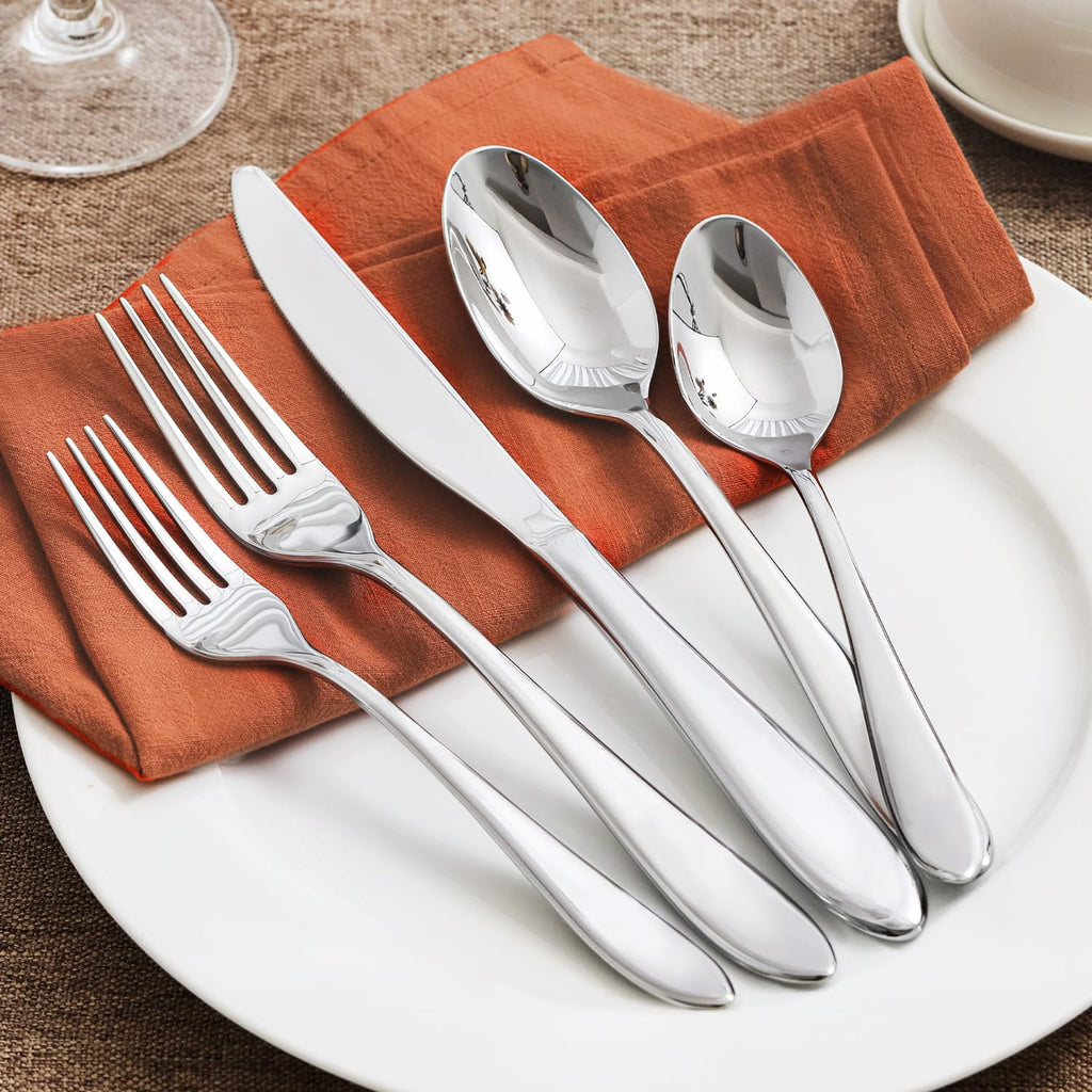 20-Piece Silverware Set for 4, 18/10 Stainless Steel