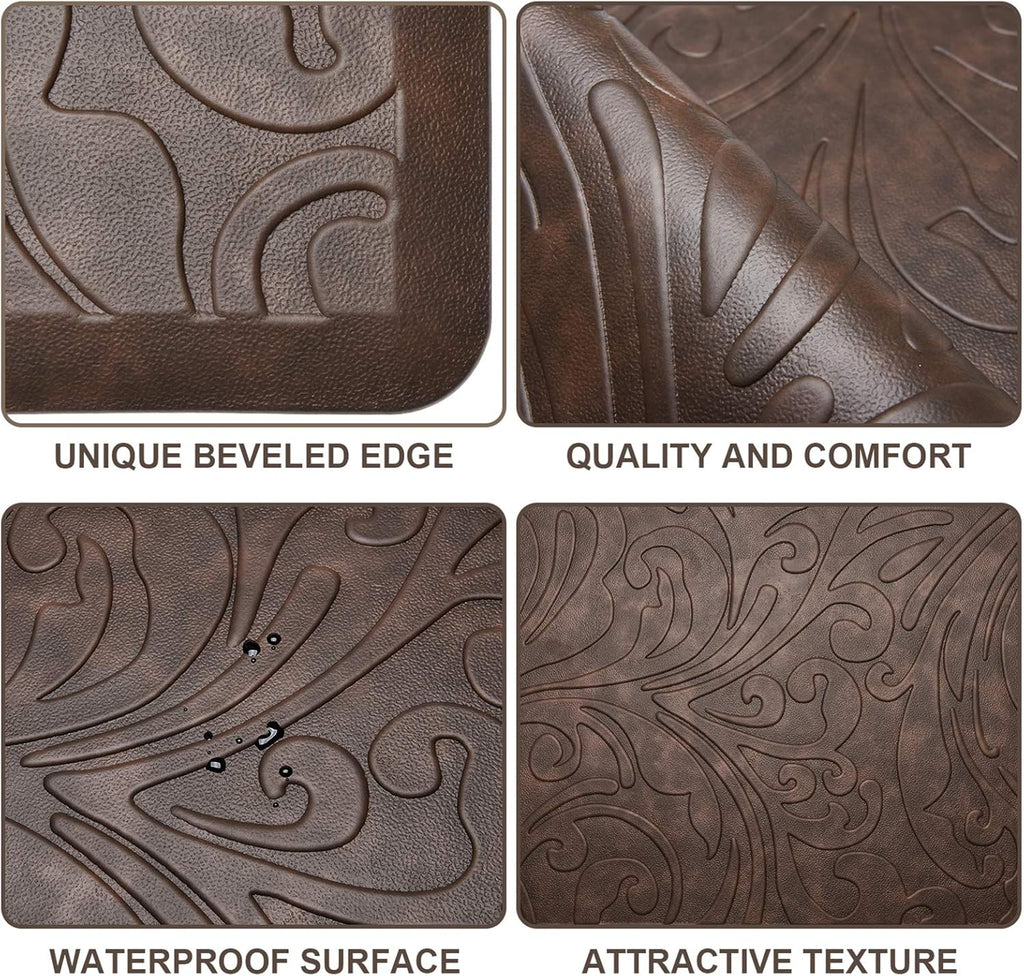 Kitchen Mat Cushioned Anti-Fatigue Comfort Standing Mat Rug | Waterproof Non-Slip Ergonomic Comfort Rug for