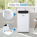 Smart Portable Air Conditioner, 12,000 BTU for Rooms up to 550 Sq. Ft.