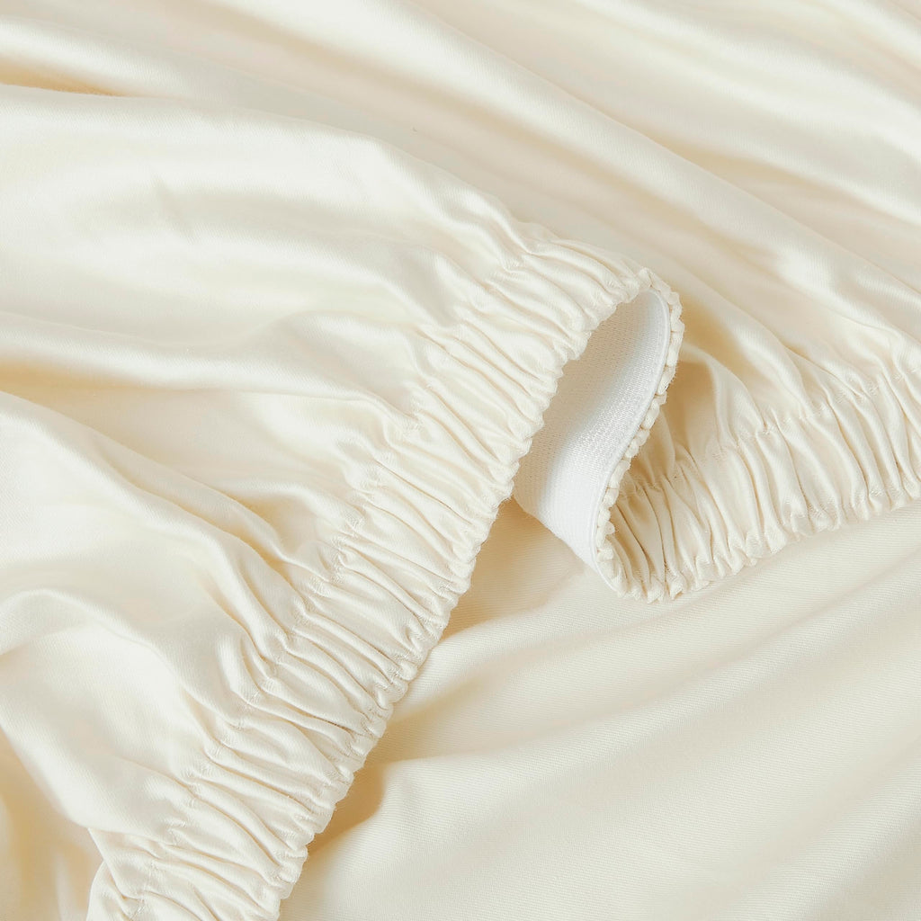 Luxury Cotton 800 Thread Count Supima Cotton 4-Piece Sheet Set, King, Ivory
