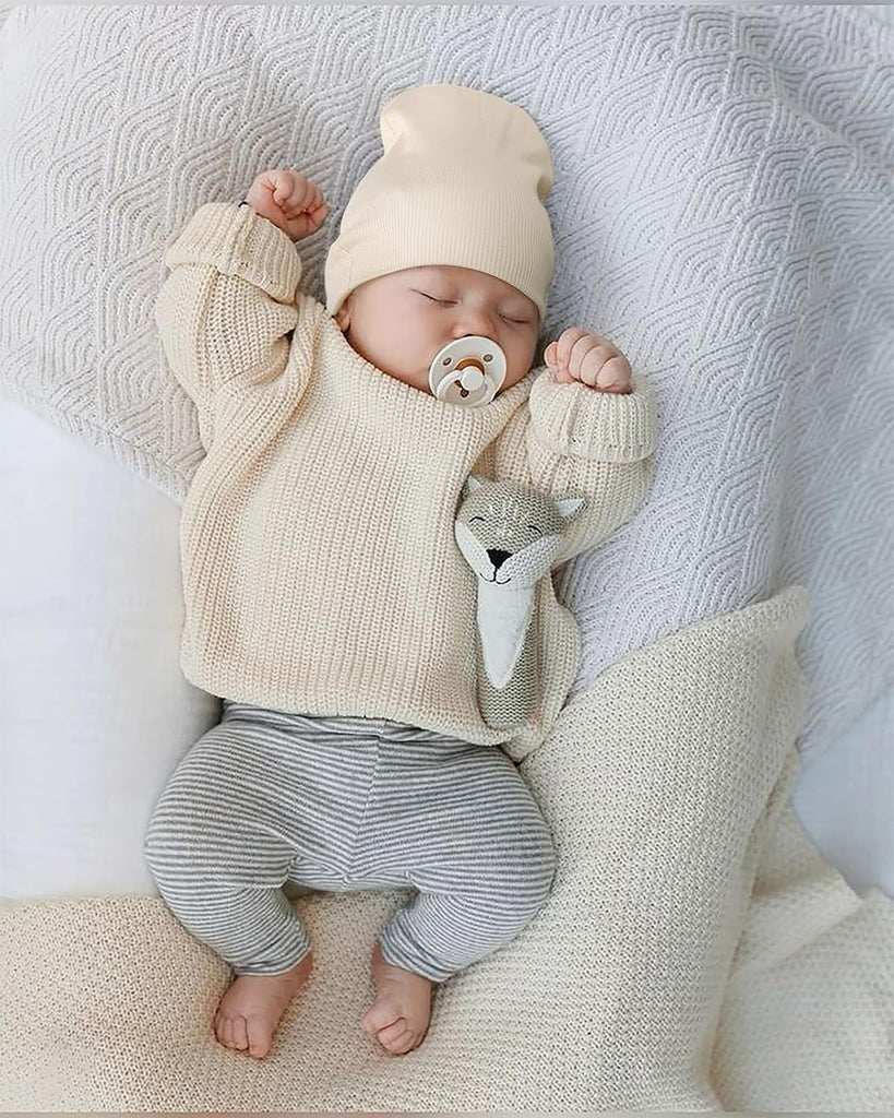 6 Pack Baby Hats Set for Unisex Infant Toddler Soft Beanie Hat for Boys Girls