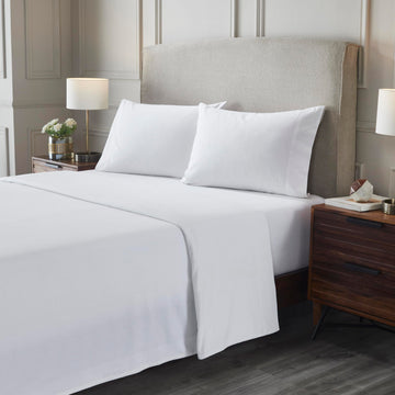 Flannel Brushed Cotton Bed Sheet Set, Soft, Warm Bedding, Modern Solid Sheets, Bedroom Decor, 1 Flat Sheet, 1 Elastic