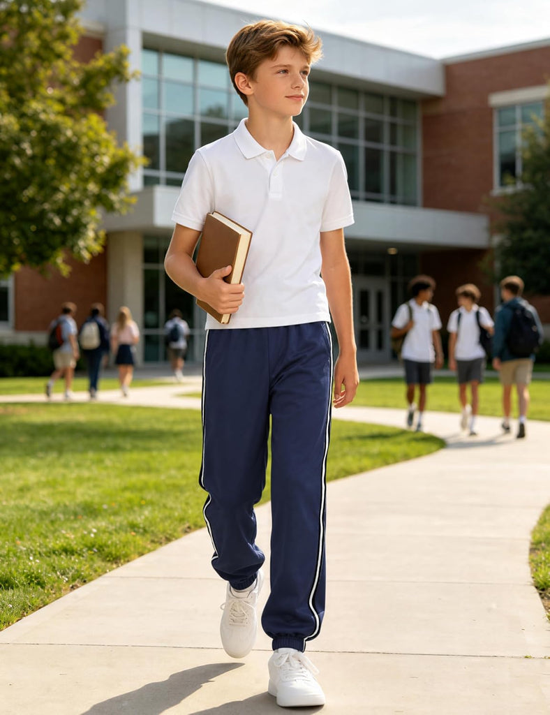 Boys Sweatpants 3 Pack Kids Mesh Quick Dry Athletic Pants Joggers