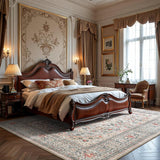 4x6 Washable Area Rug, Low Pile Non-Slip Indoor Carpet for Living Room Kitchen Bathroom Beige