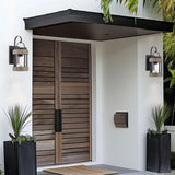 Rochester 14" Modern Farmhouse Outdoor Wall Lantern with Clear Glass Shade