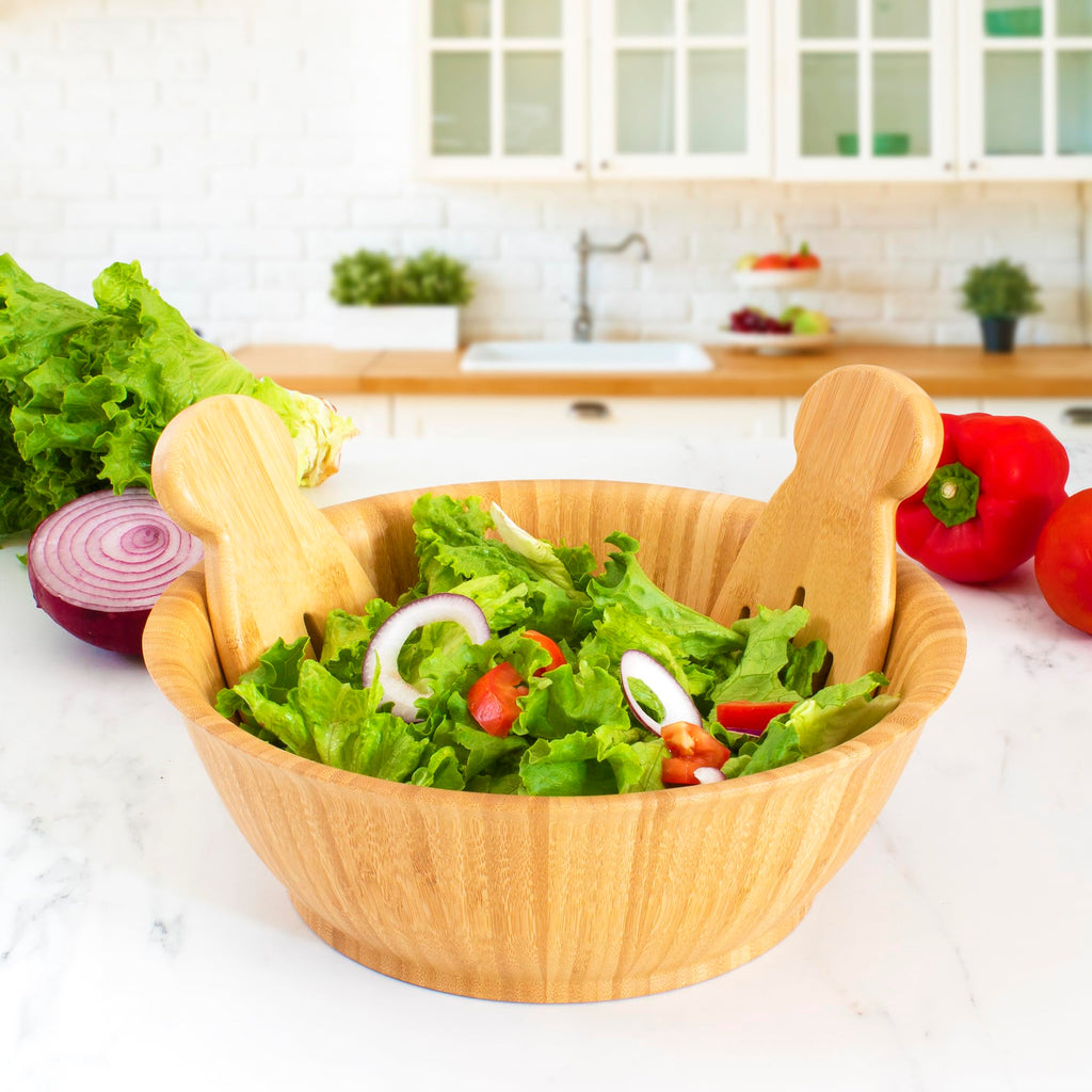 Salad Hands, Wood Salad Tongs Alternative for Serving