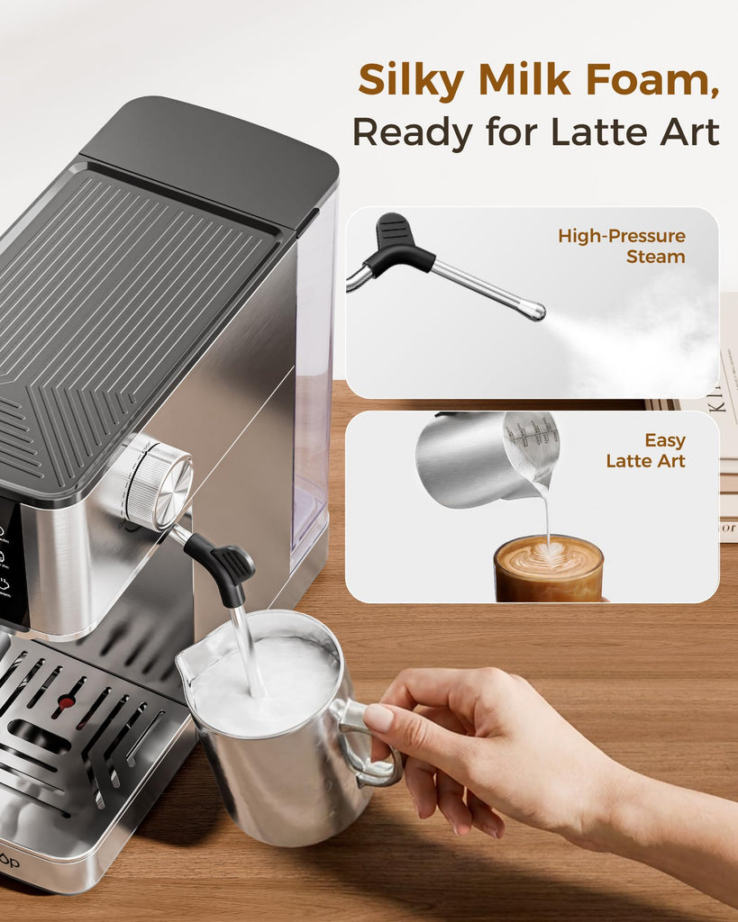 Semi-Automatic Espresso Machine, 20 Bar Pressure